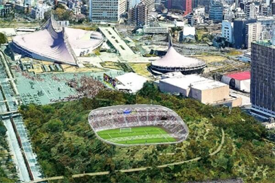 「スクランブルスタジアム渋谷」構想の完成イメージ図