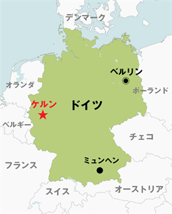 ドイツ地図（ケルン）
