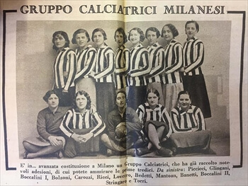 イタリア初の女子サッカークラブ